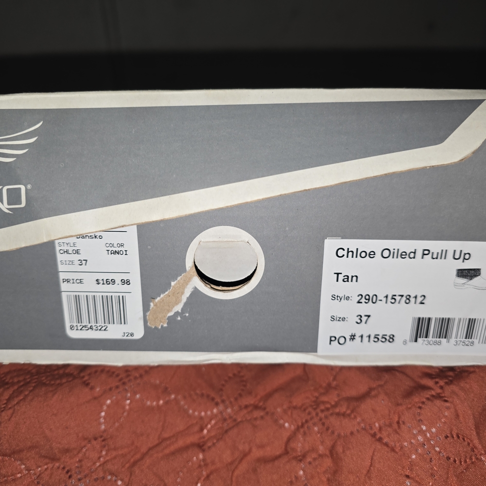 Dansko Chloe Oiled Pull Up Shoes - Tan
